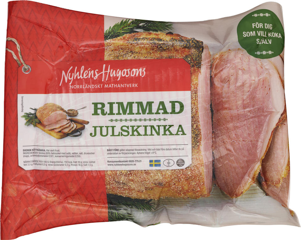 Julskinka rimmad