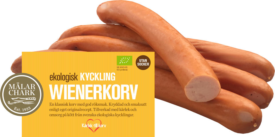 Kycklingwienerkorv, lösvikt EKO