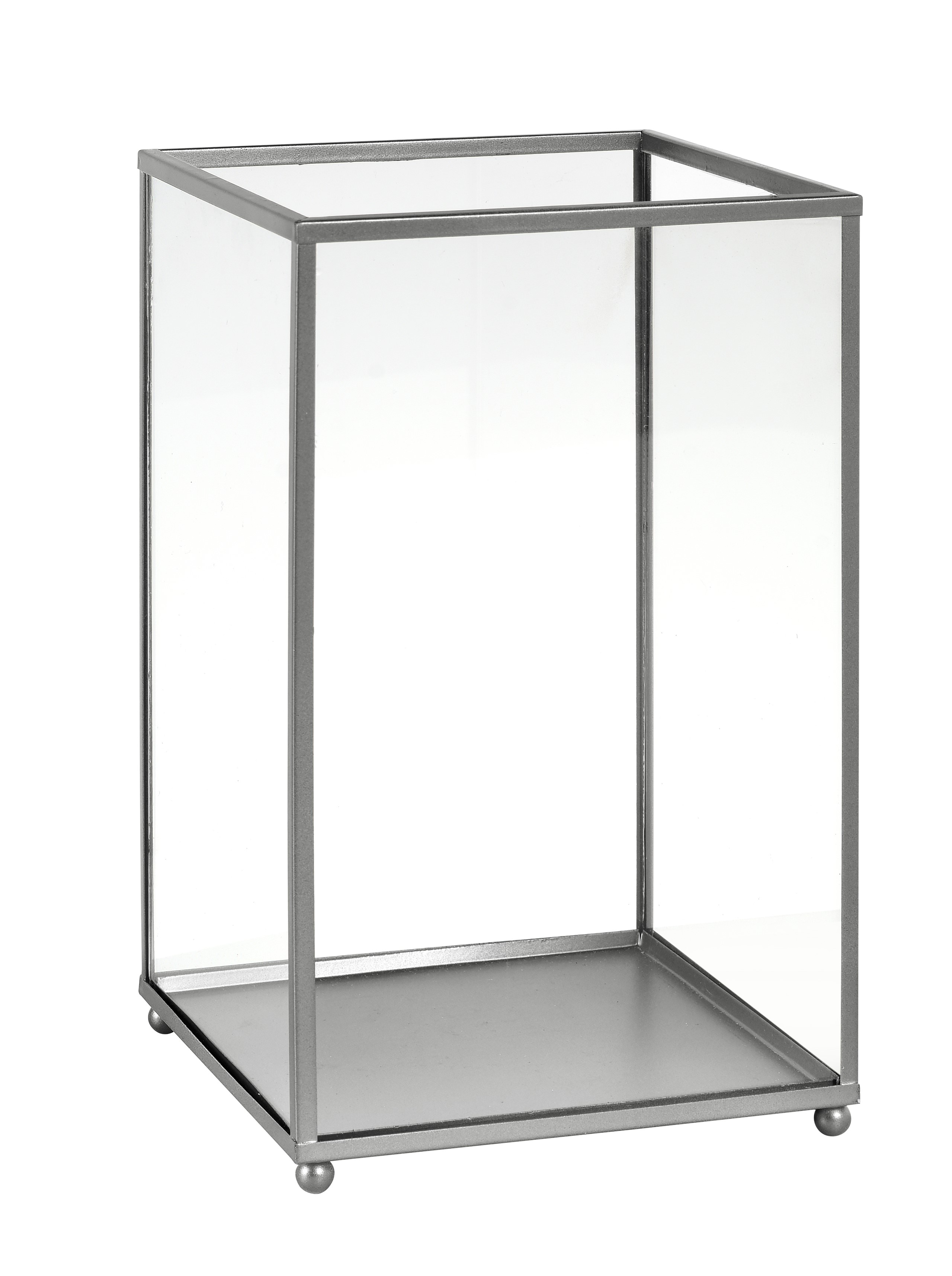 Ljushållare glas 22x14cm Noble silver
