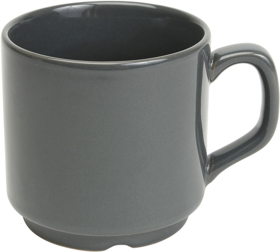 Mugg 24cl Palma grått i fältpatporslin, stapelbar