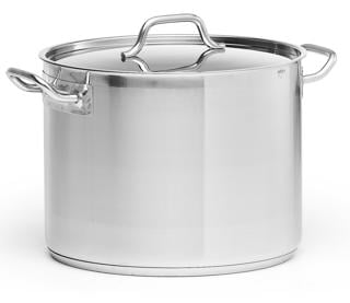 Kittel hög med lock rostfri Ø34m h26cm 24L