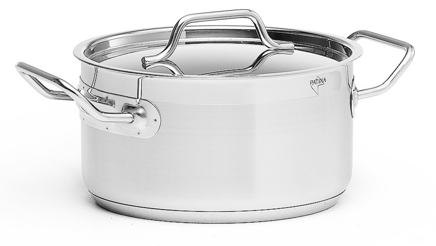 Kittel Låg med Lock Rostfri Ø20cm h10,5cm 3L