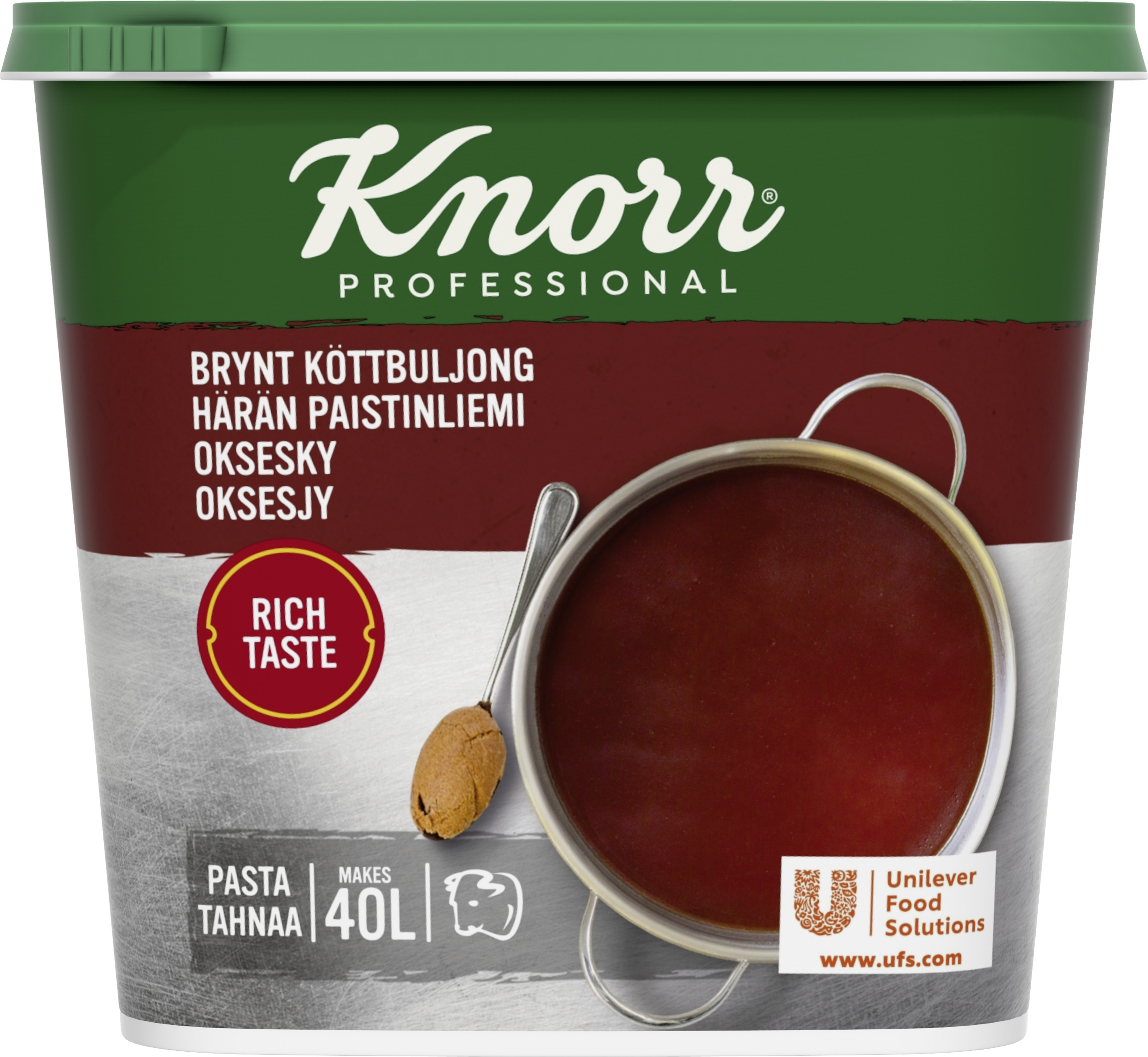 Köttbuljong Bryn Pasta