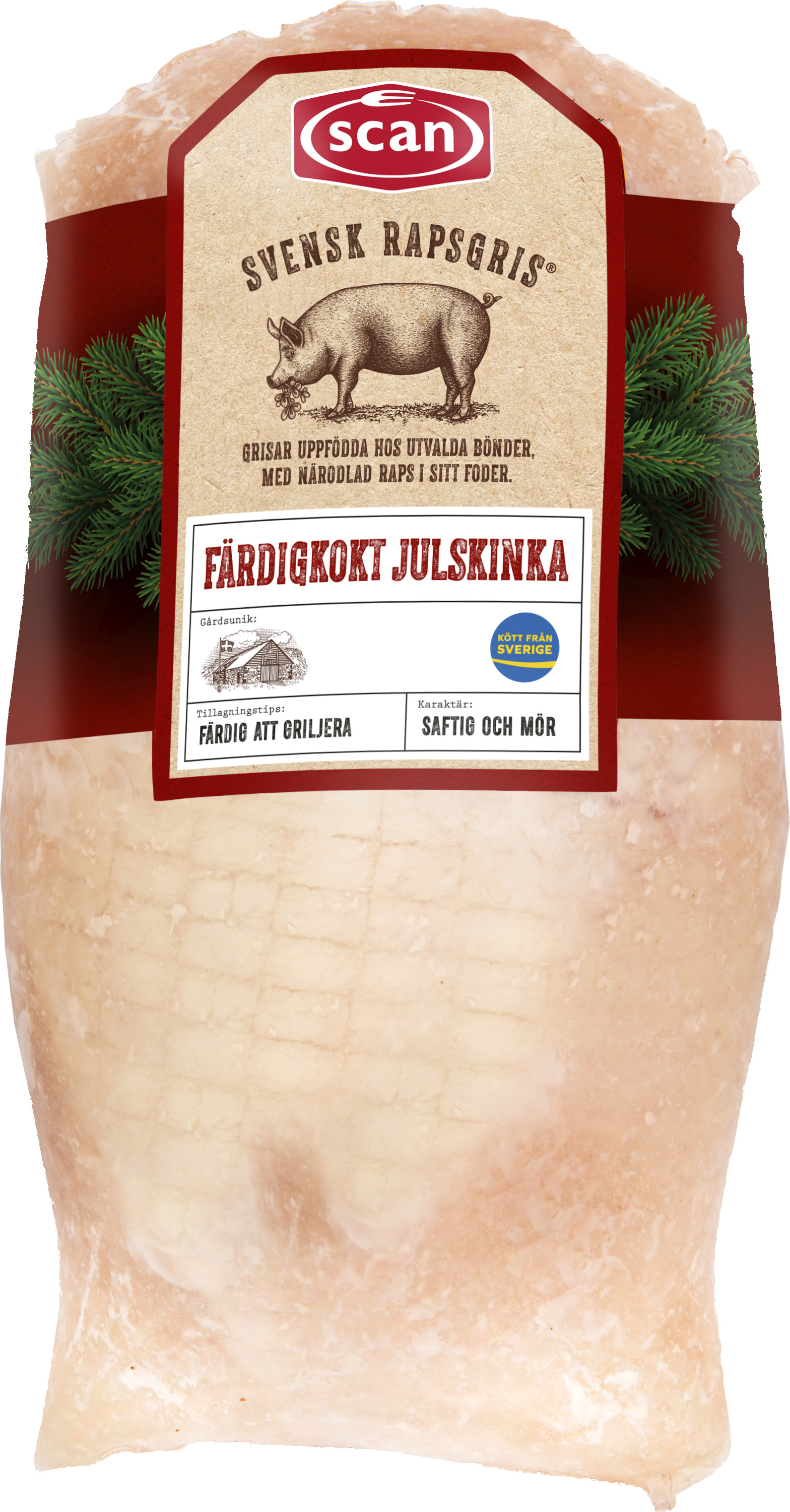 Svensk Rapsgris Julskinka Kokt Rapsgris | Köp hel skinka hos Menigo.se | Menigo.se