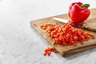 Paprika Röd Tärnad 5mm