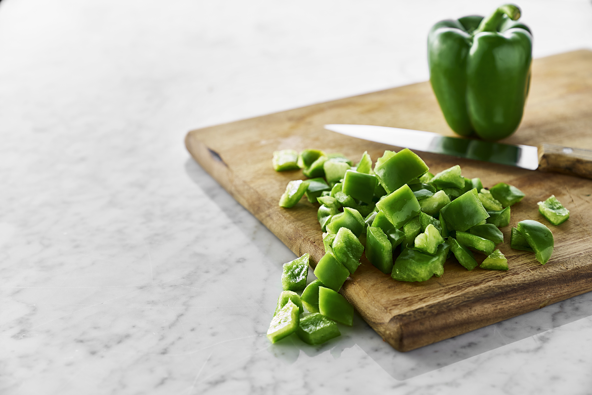Paprika Grön Tärnad 20mm