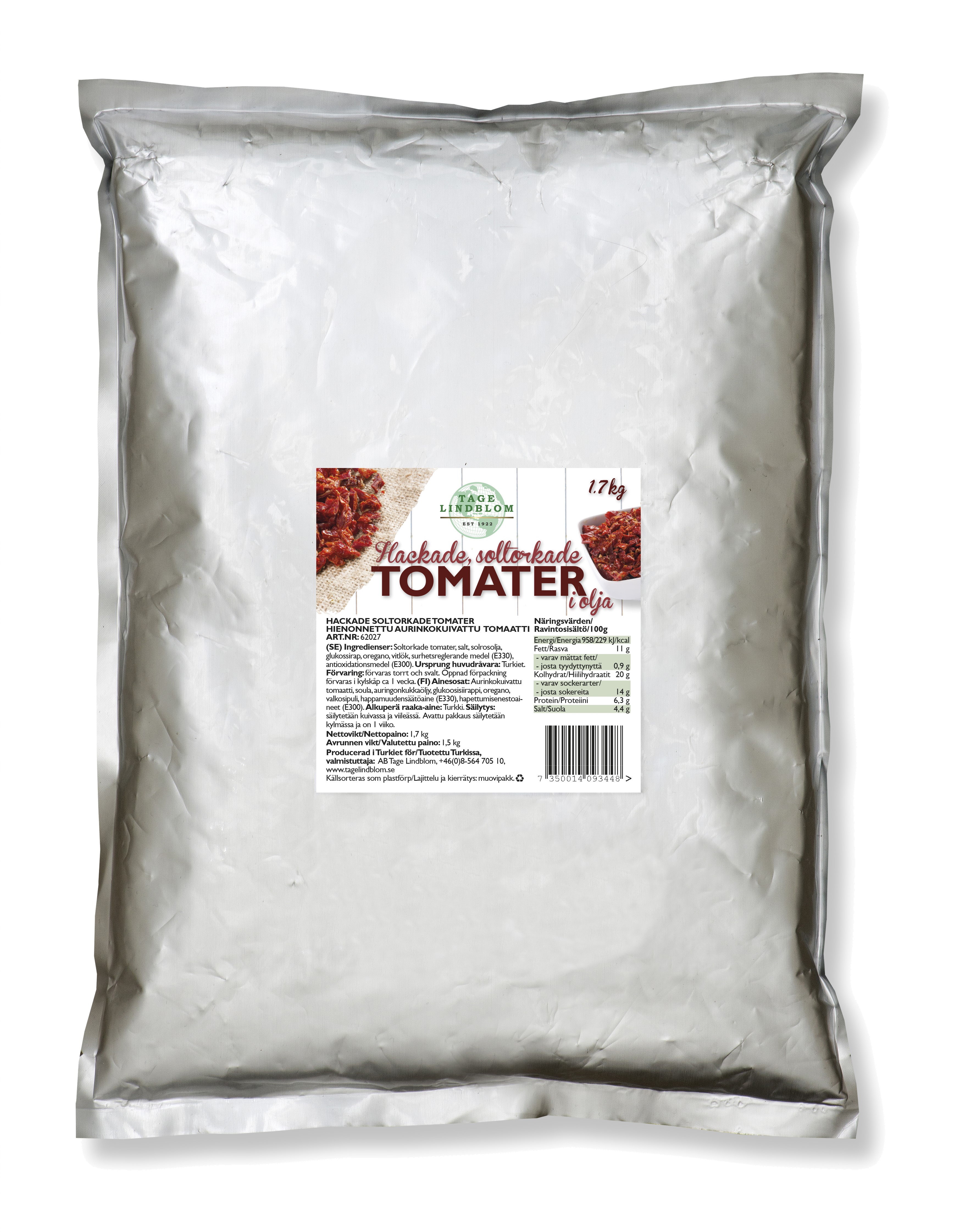 Hackade Soltorkade Tomater