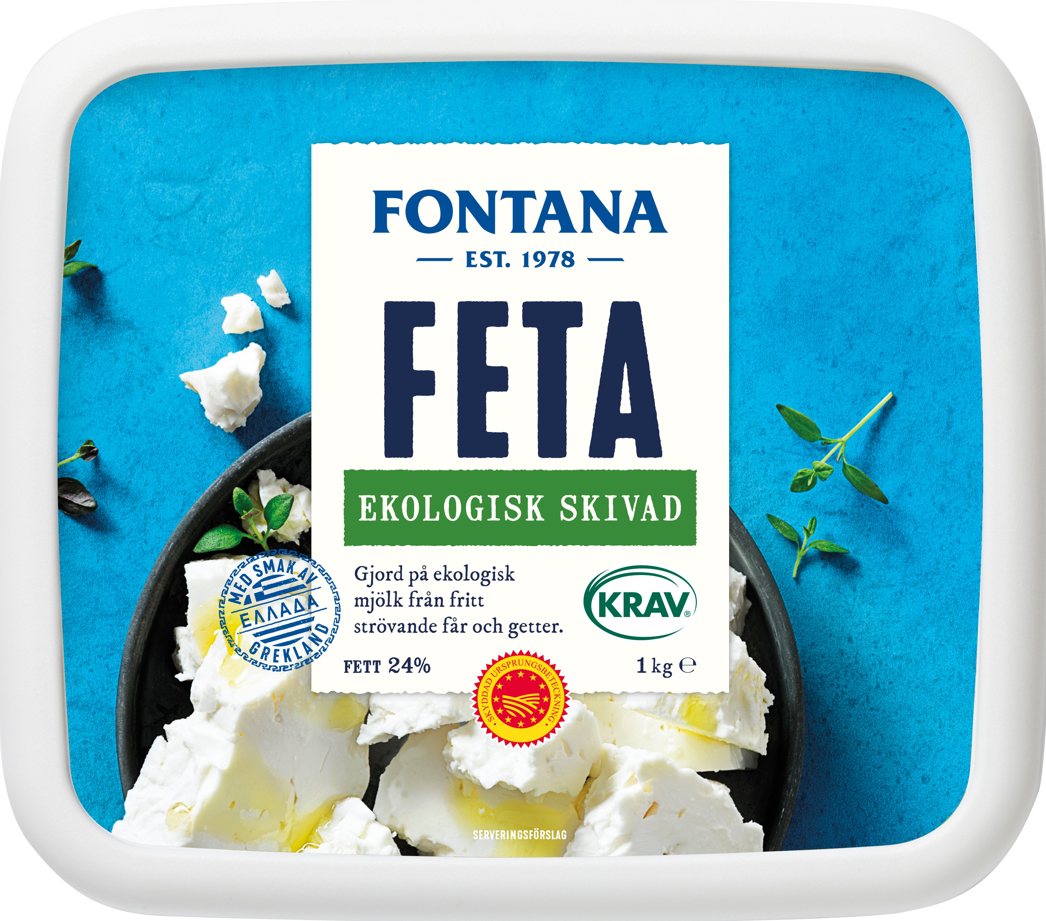 Fetaost 24% Skivad EKO KRAV