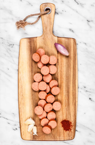 Nötchorizo Slantad 8mm