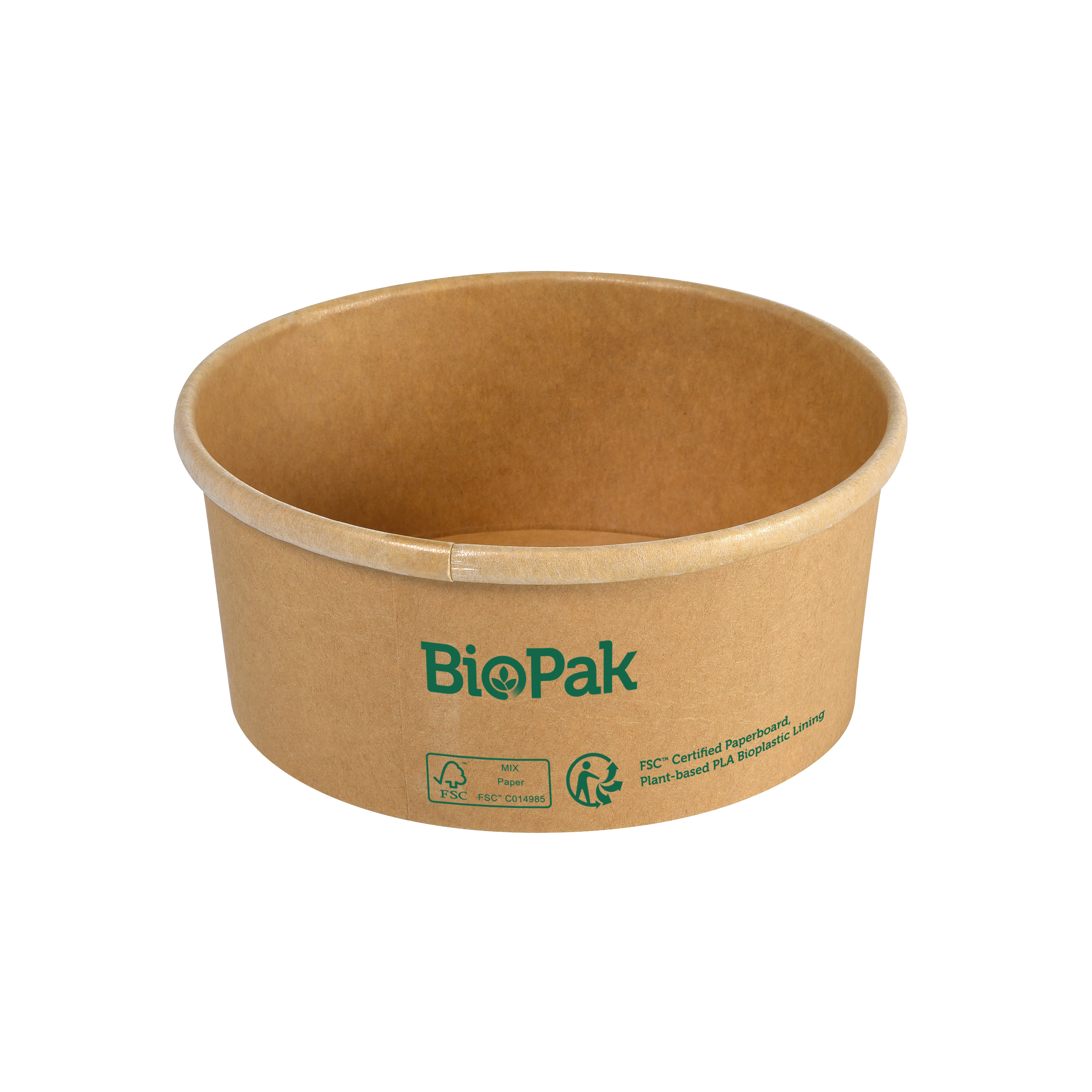 Skål Kartong/PLA Ronda slim 350ml brun