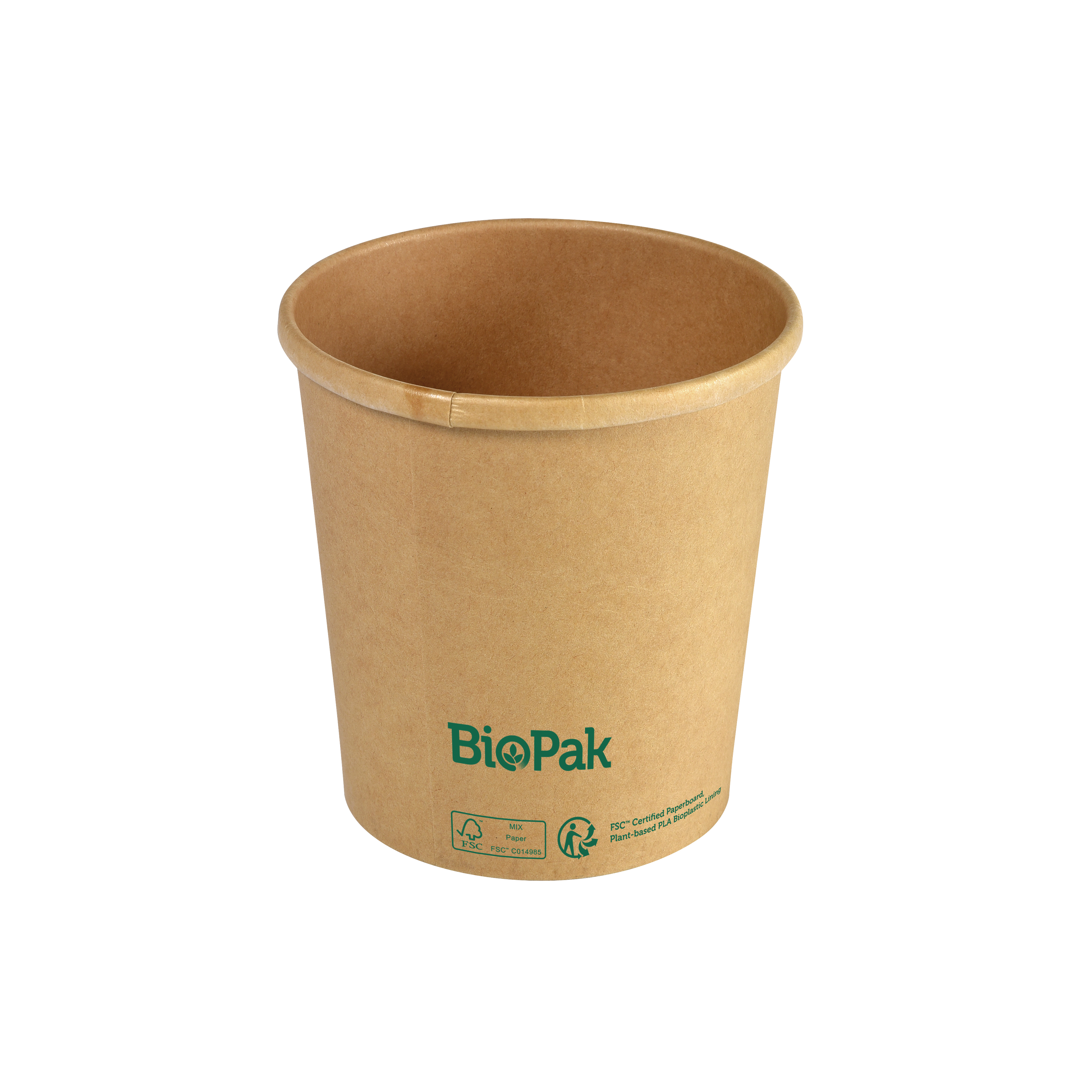 Skål Kartong/PLA Ronda short 480ml brun