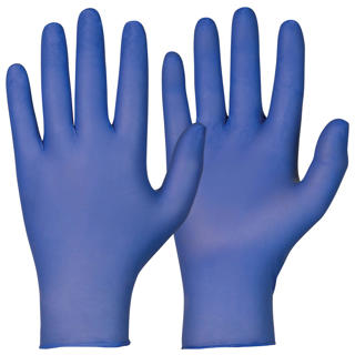 Nitrilhandskar Puderfria Indigo 200-pack L