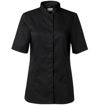 Kockskjorta 1056 Dam Kort Ärm Svart C50