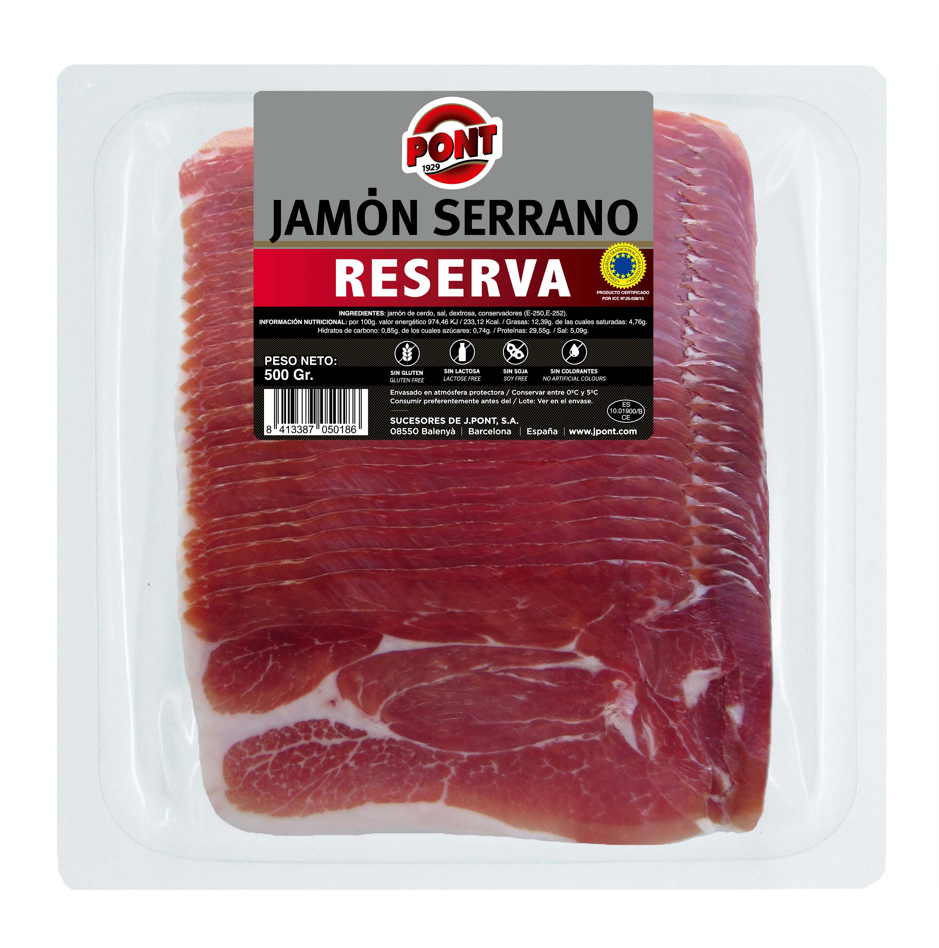 Skinka Serrano Reserva Skivad