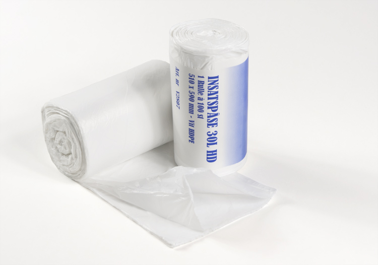 Avfallspåse 30L 510x590 mm Vit HD