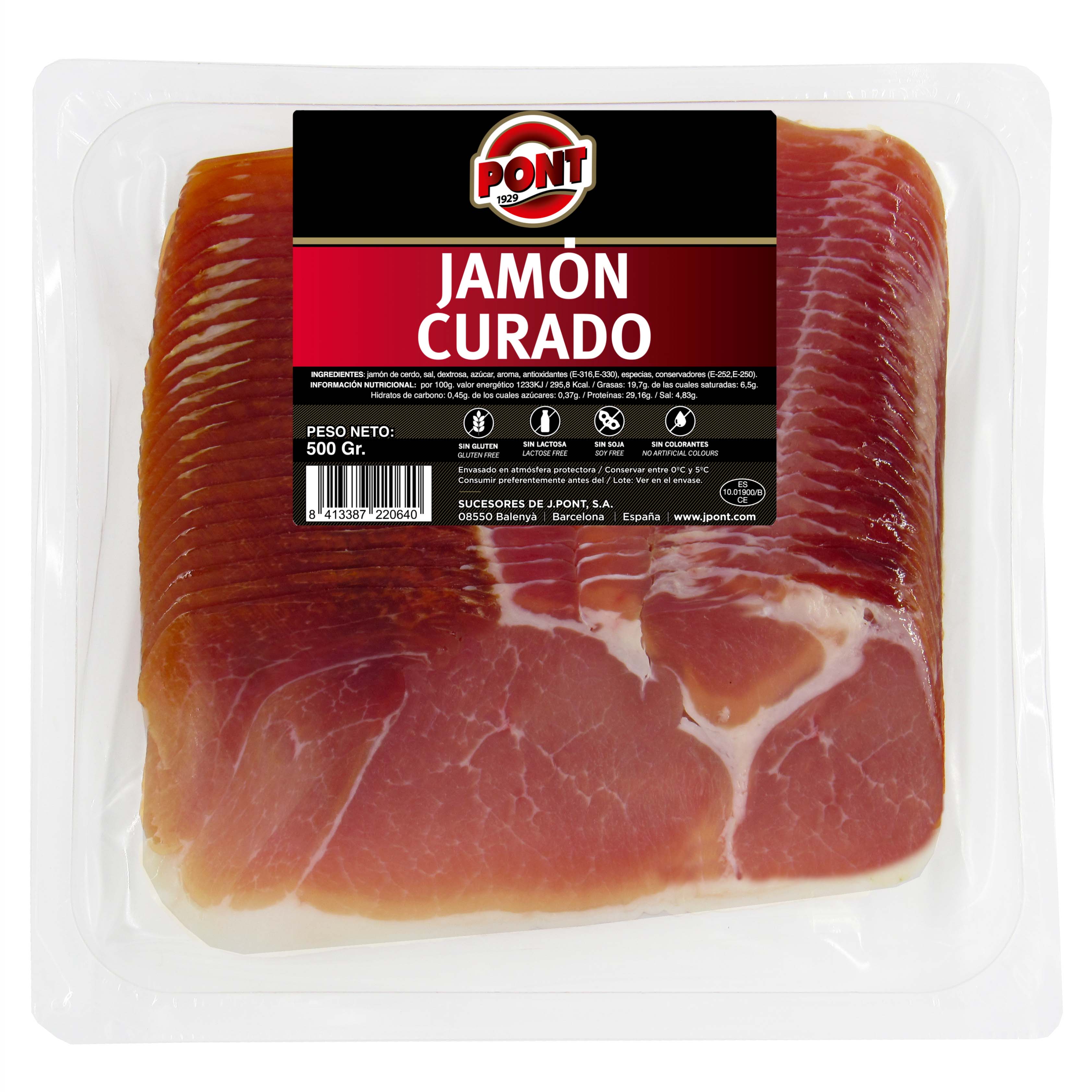 Skinka Lufttorkad Skivad