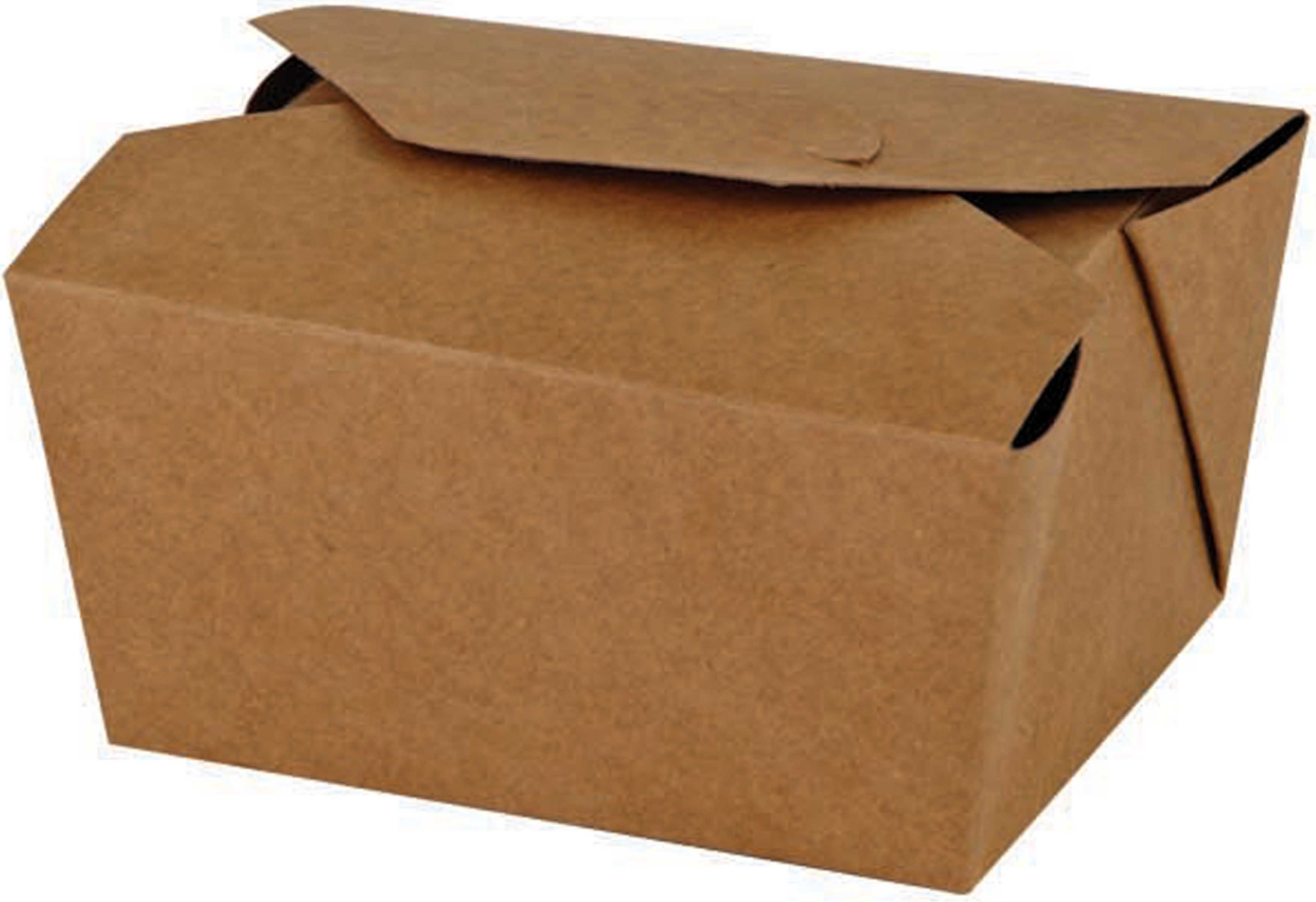 Take away box brun S