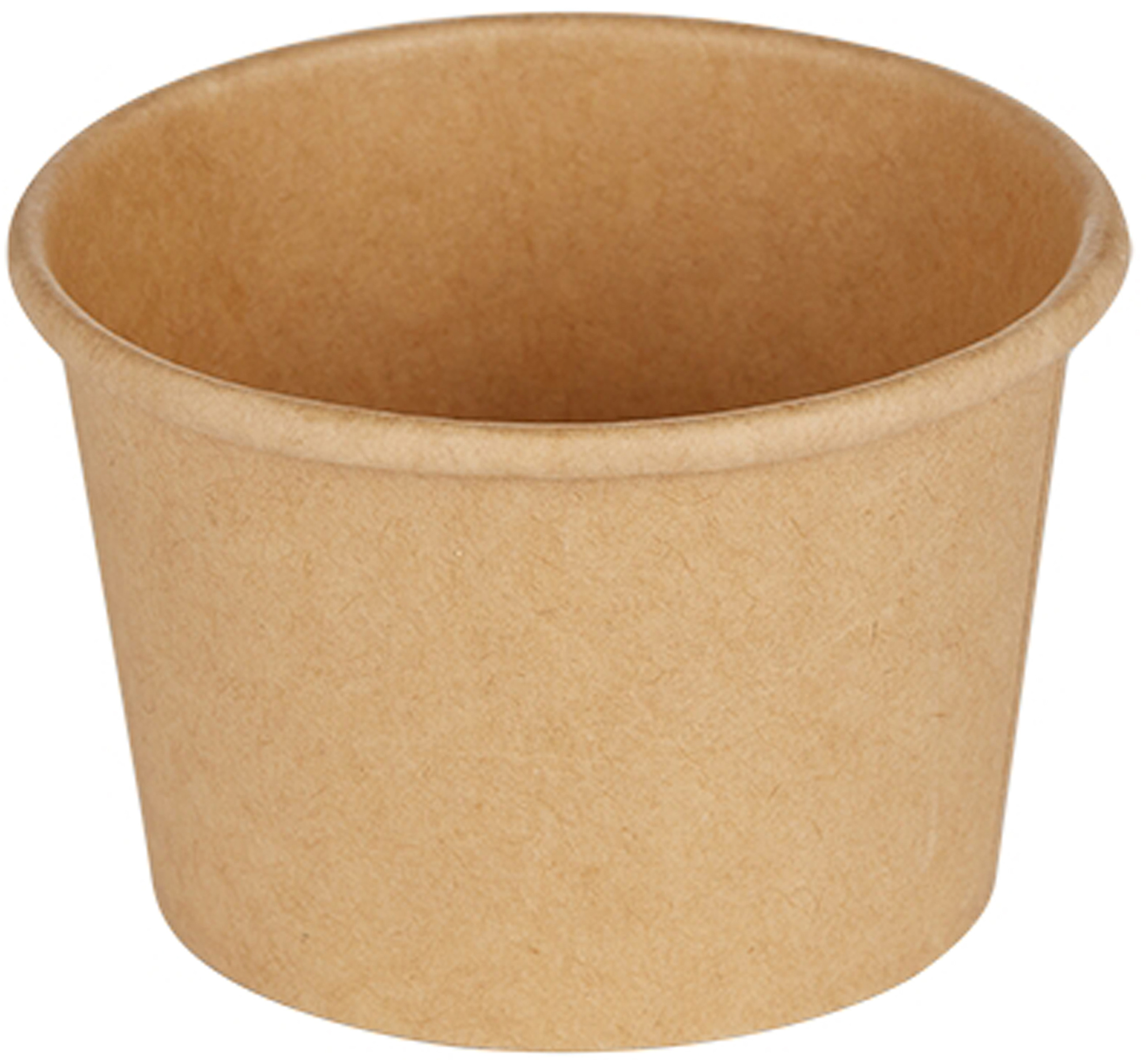 Dressingbägare Kartong+PE 60ml Ø62/48x40mm brun