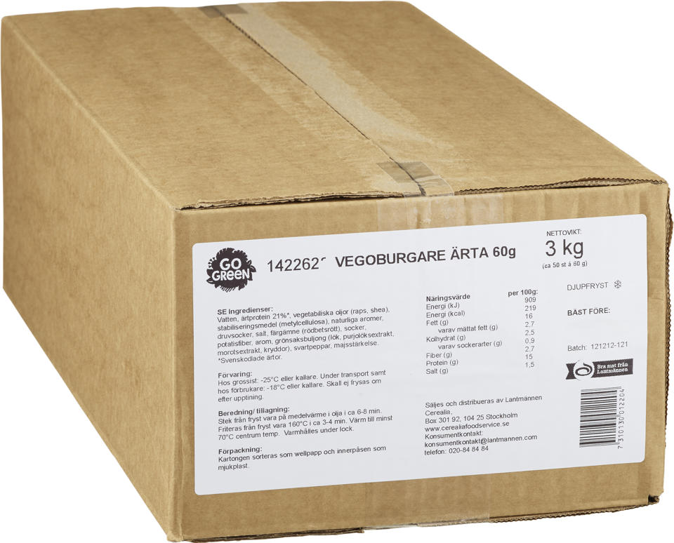 Vegoburgare Ärta