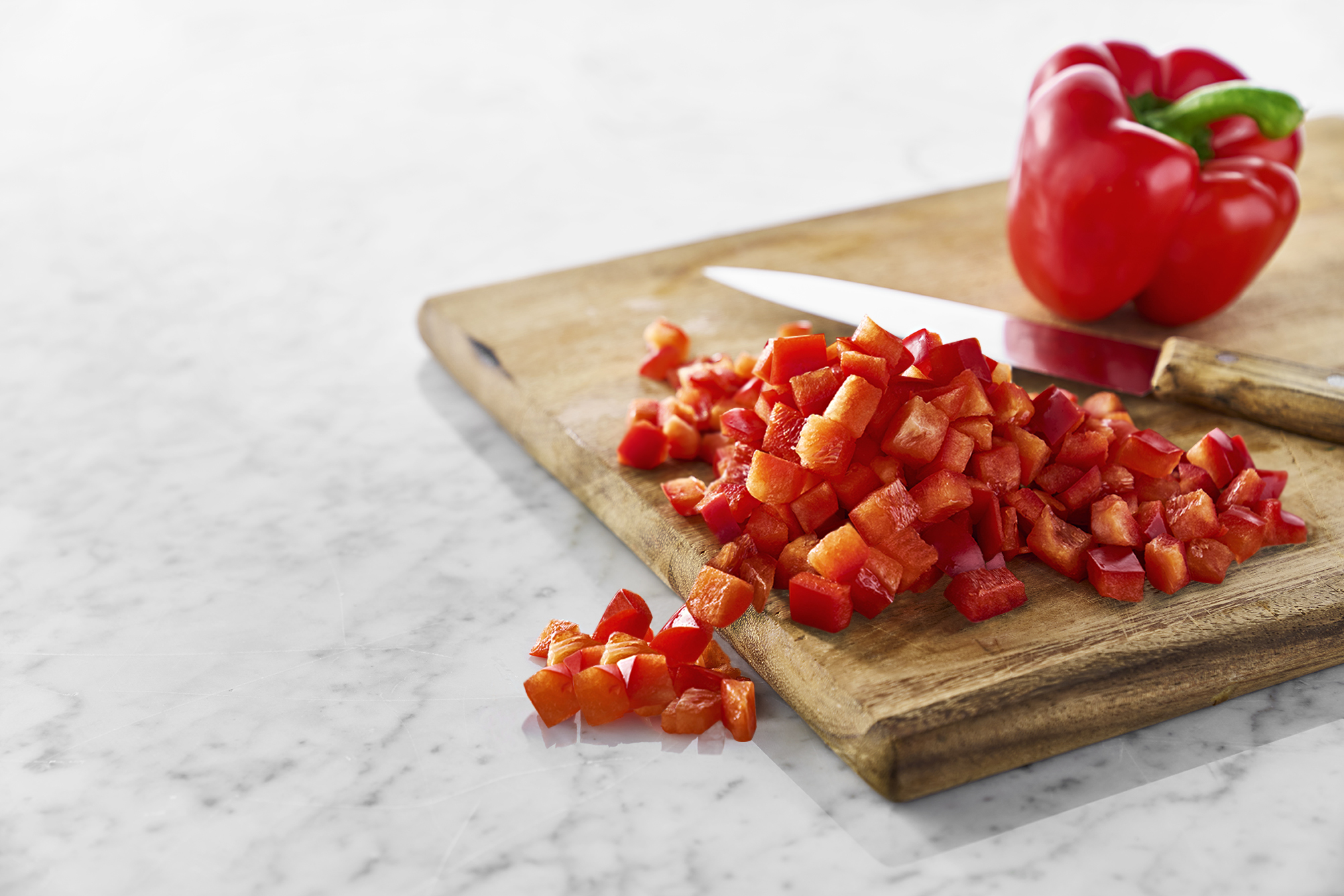 Paprika Röd Tärnad 20x20mm