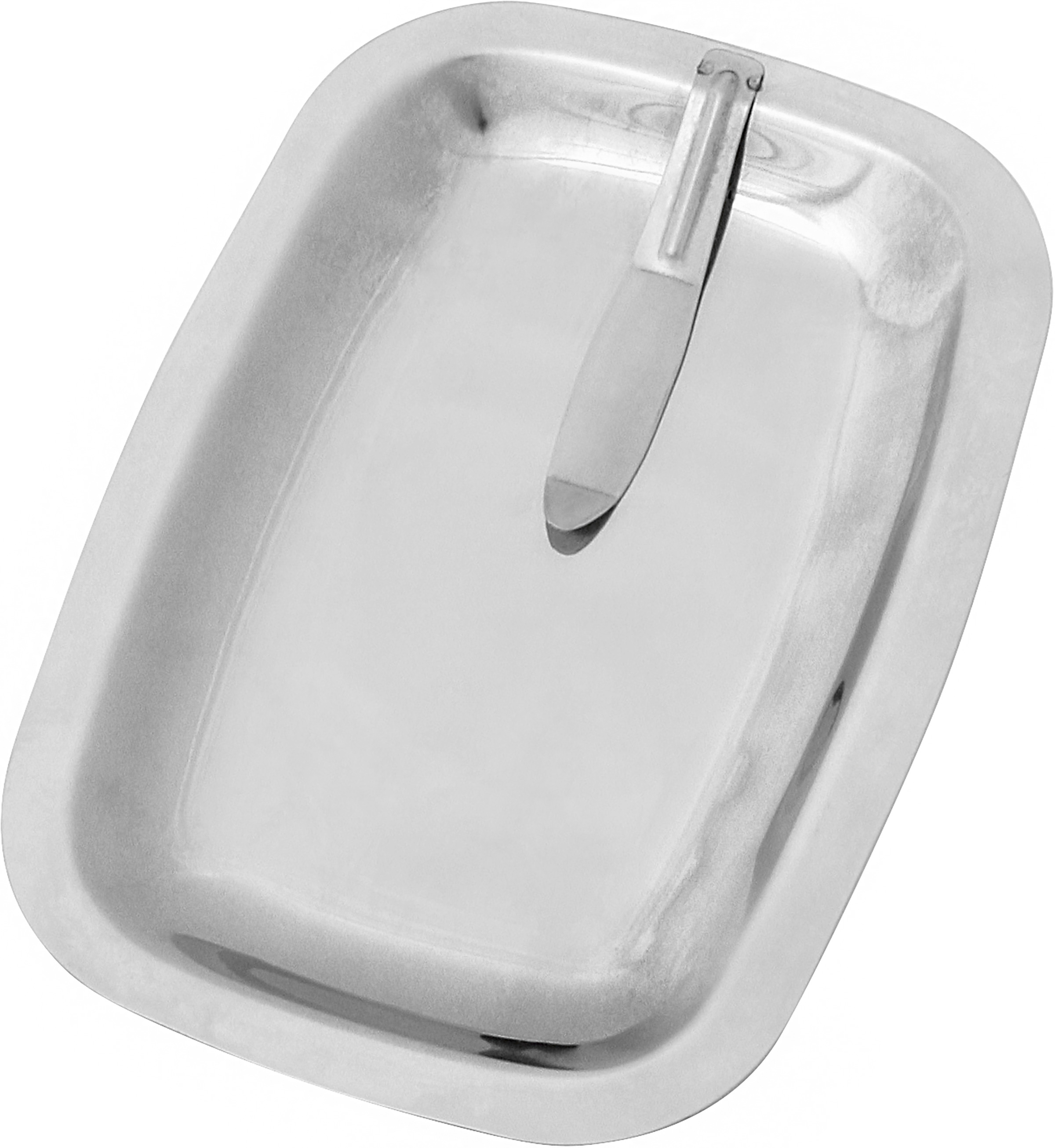 Notbricka rostfri 15x10cm