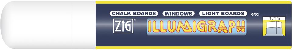 Penna griffel vit vattenlöslig flourescerande 15mm