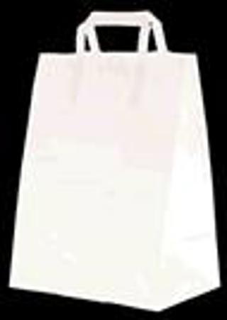 Pappersbärkassar 6 L kraft 180x230mm vit