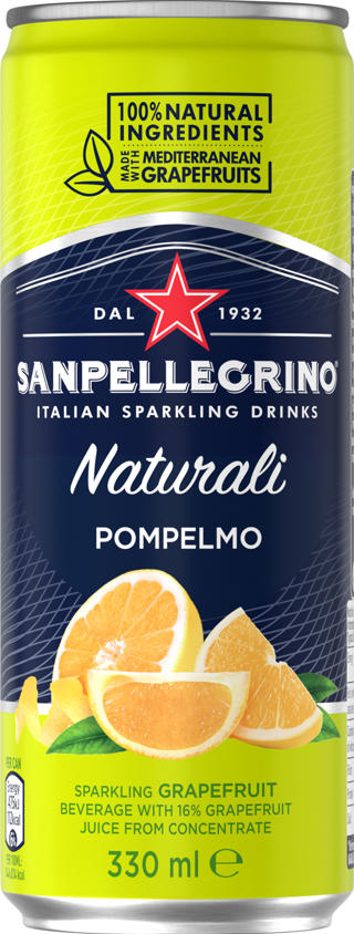 San Pellegrino Pompelmo Naturali Grapefrukt BRK