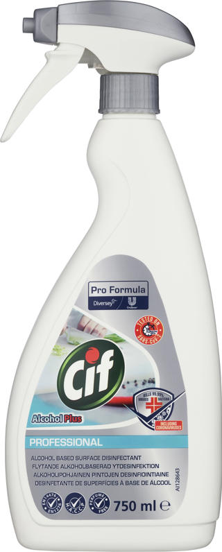 Ytdesinfektionsmedel spray Cif Alcohol Plus750ml
