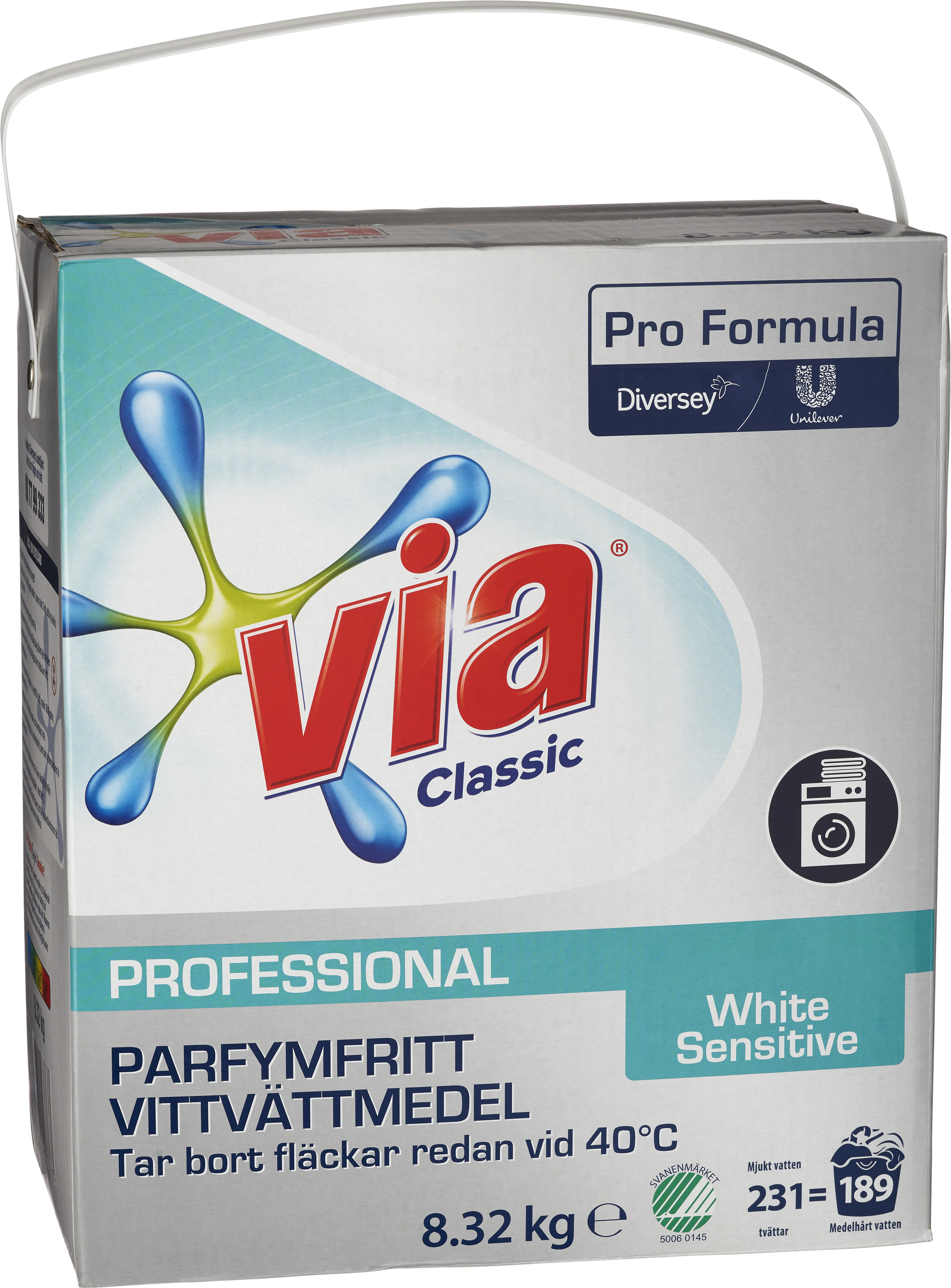 Tvättmedel White Sensitive Plus 8,32kg