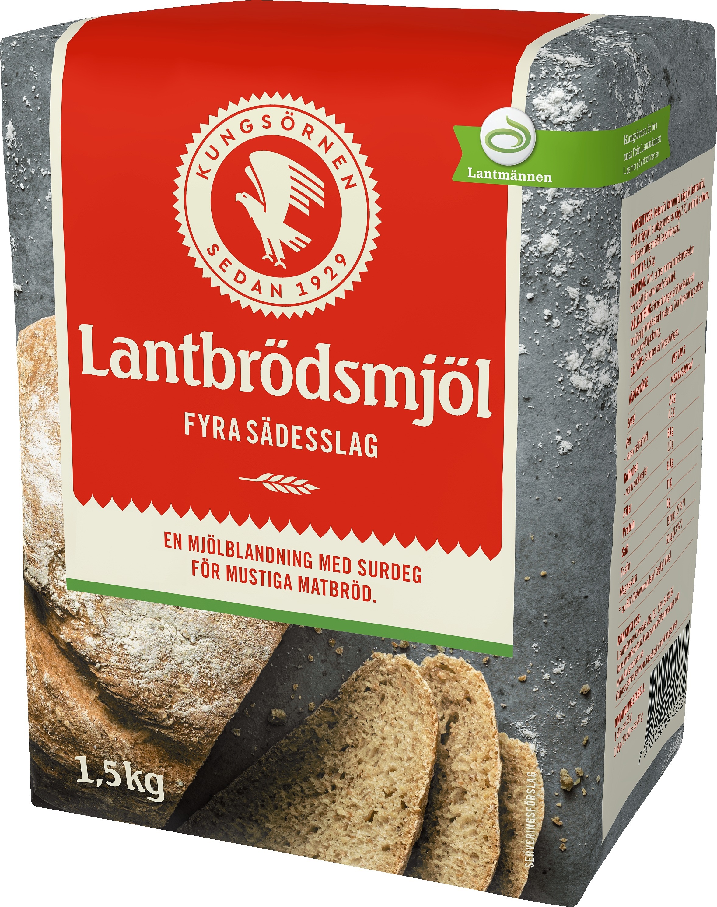 Lantbrödsmjöl Fyra Sädeslag