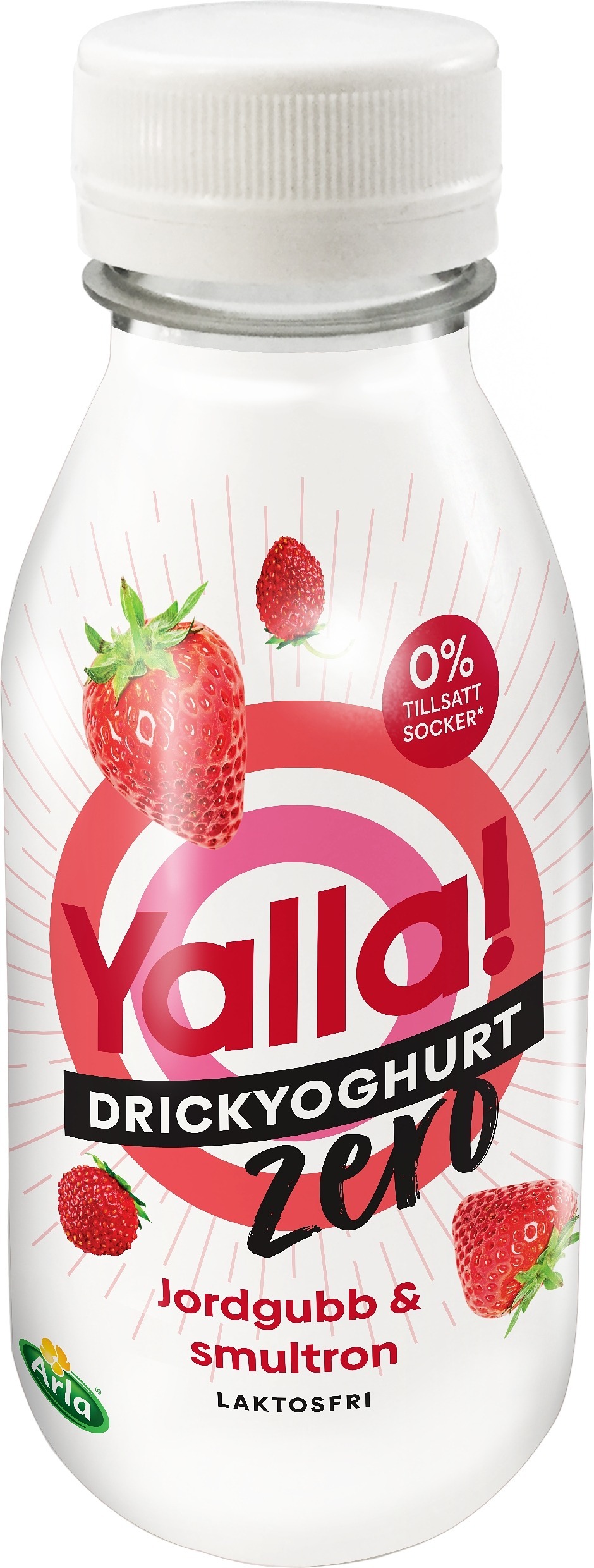 Yalla Zero Drickyoghurt Jordgubb & Smultron 0%
Laktosfri