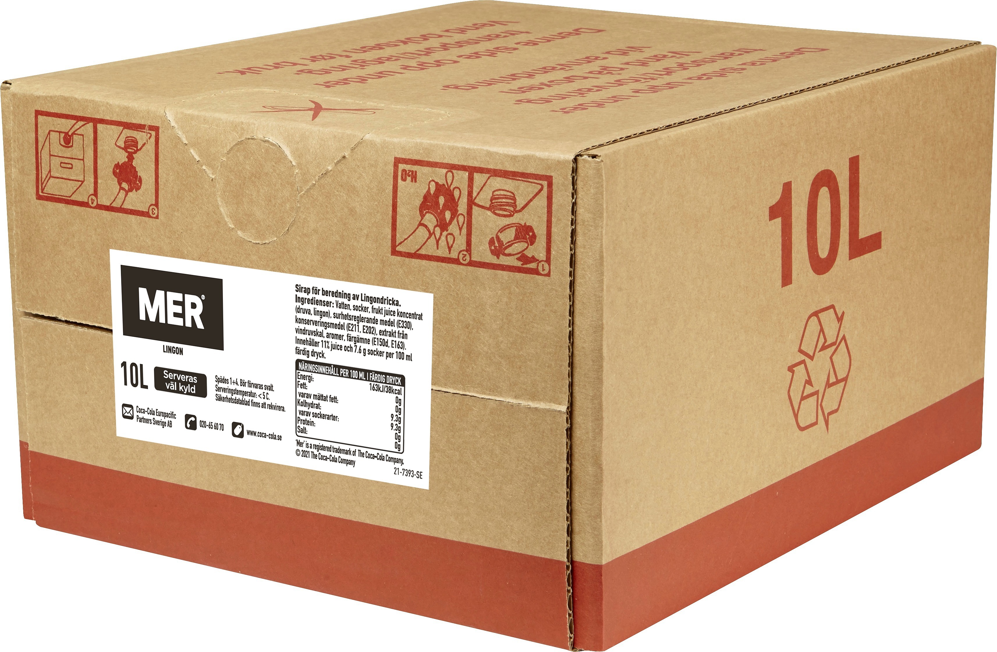 MER Lingondricka Bag in Box