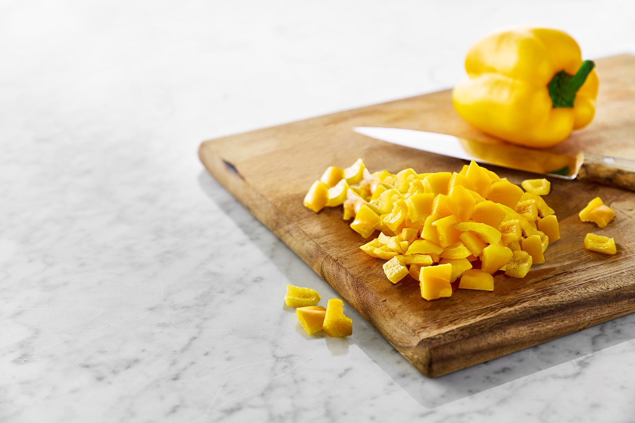 Paprika Gul Tärnad 5mm