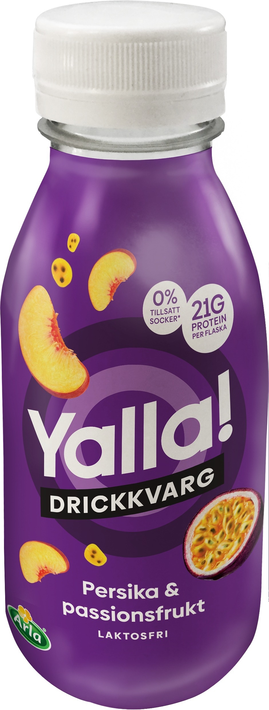Yalla Drickkvarg Persika & Passion 0,3% Laktosfri