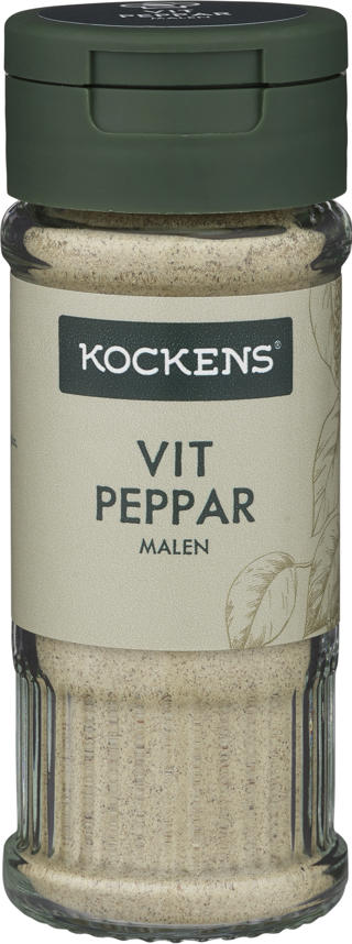 Vitpeppar Malen Glasburk