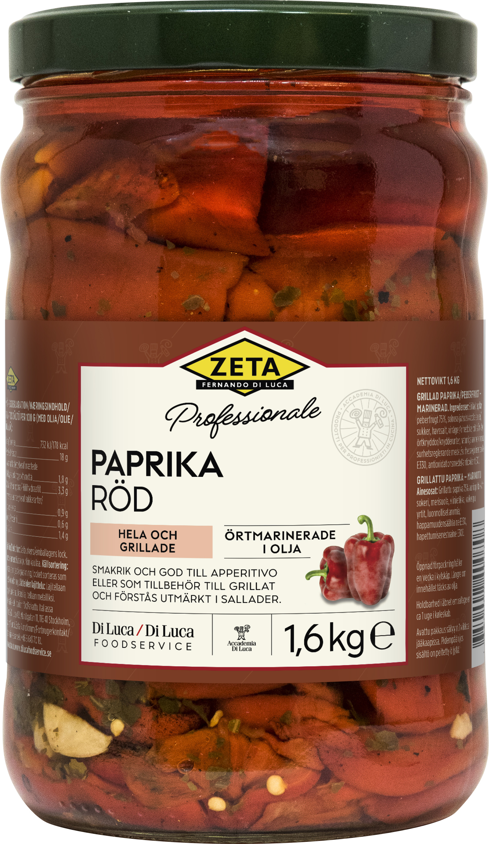 Röd Paprika Grillad