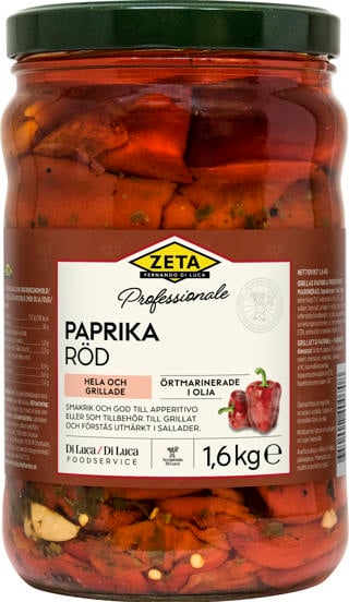 Röd Paprika Grillad