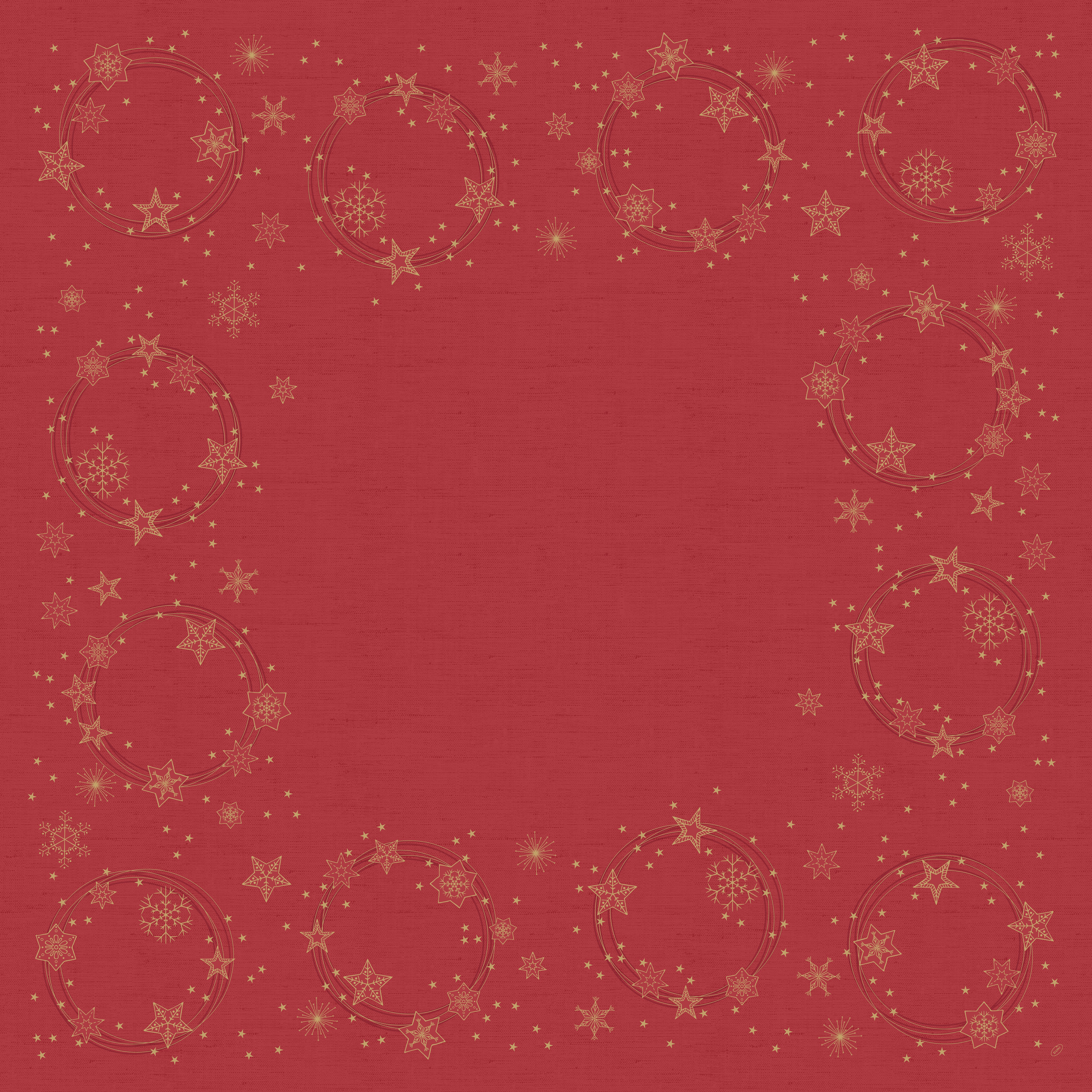 Snibbduk Dunisilk 84x84cm Star Shine Red