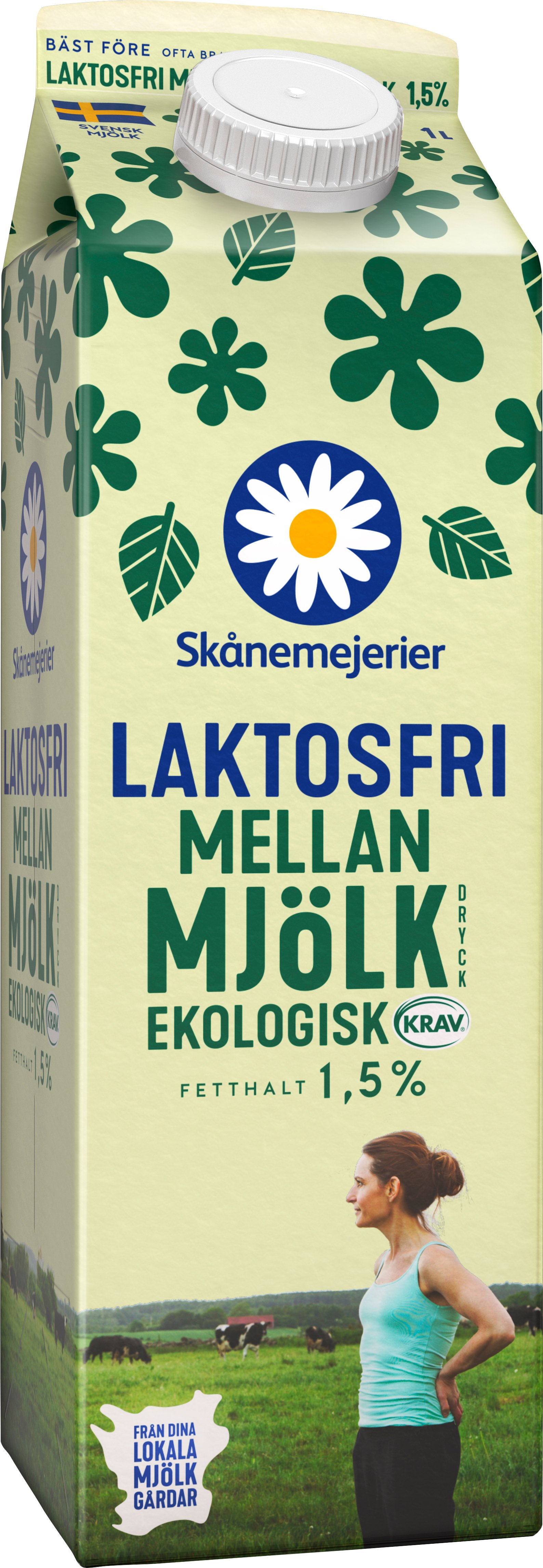 Mellanmjölkdryck 1,5% Laktosfri EKO KRAV