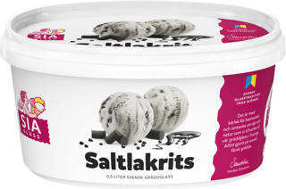 Gräddglass Saltlakrits