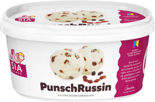 Gräddglass Punsch Russin