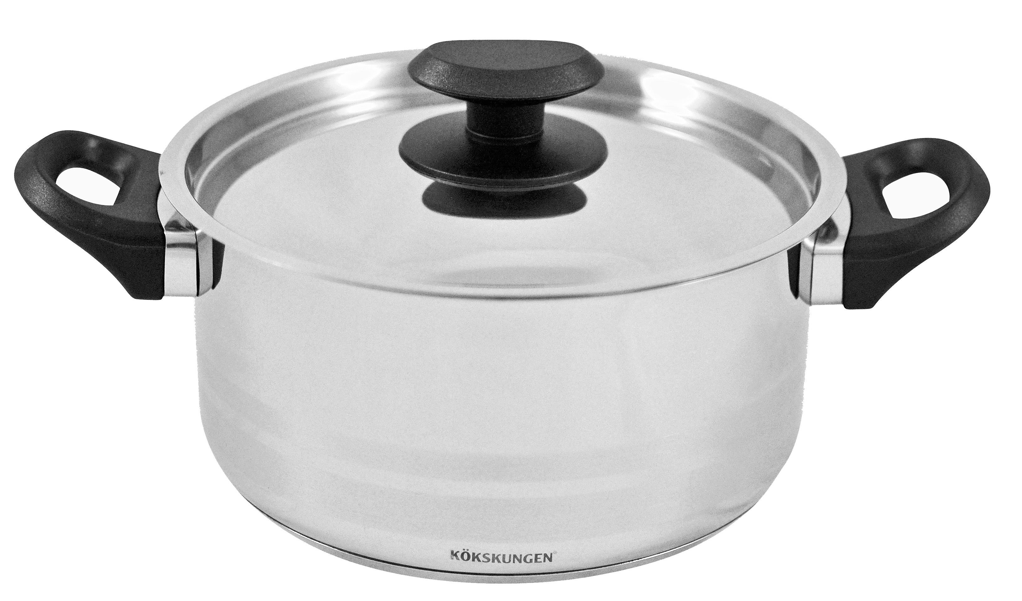 Gryta Rostfri med Lock 2L