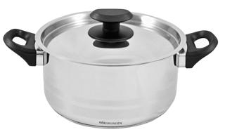 Gryta Rostfri med Lock 2L
