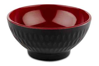 Asia Plus Skål Melamin Röd/Svart Ø9,5cm H4,5cm