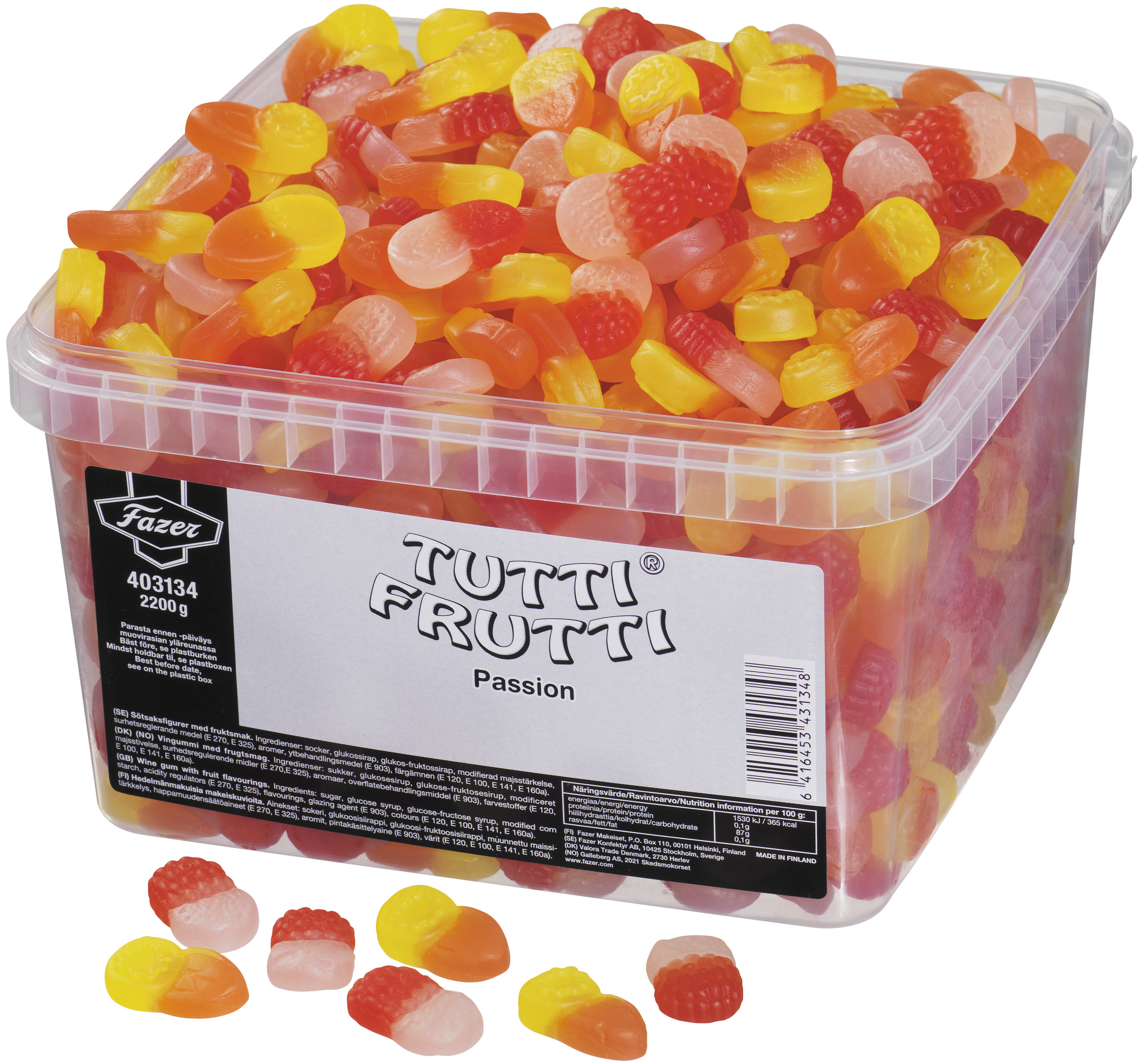 Tutti frutti passion lösvikt