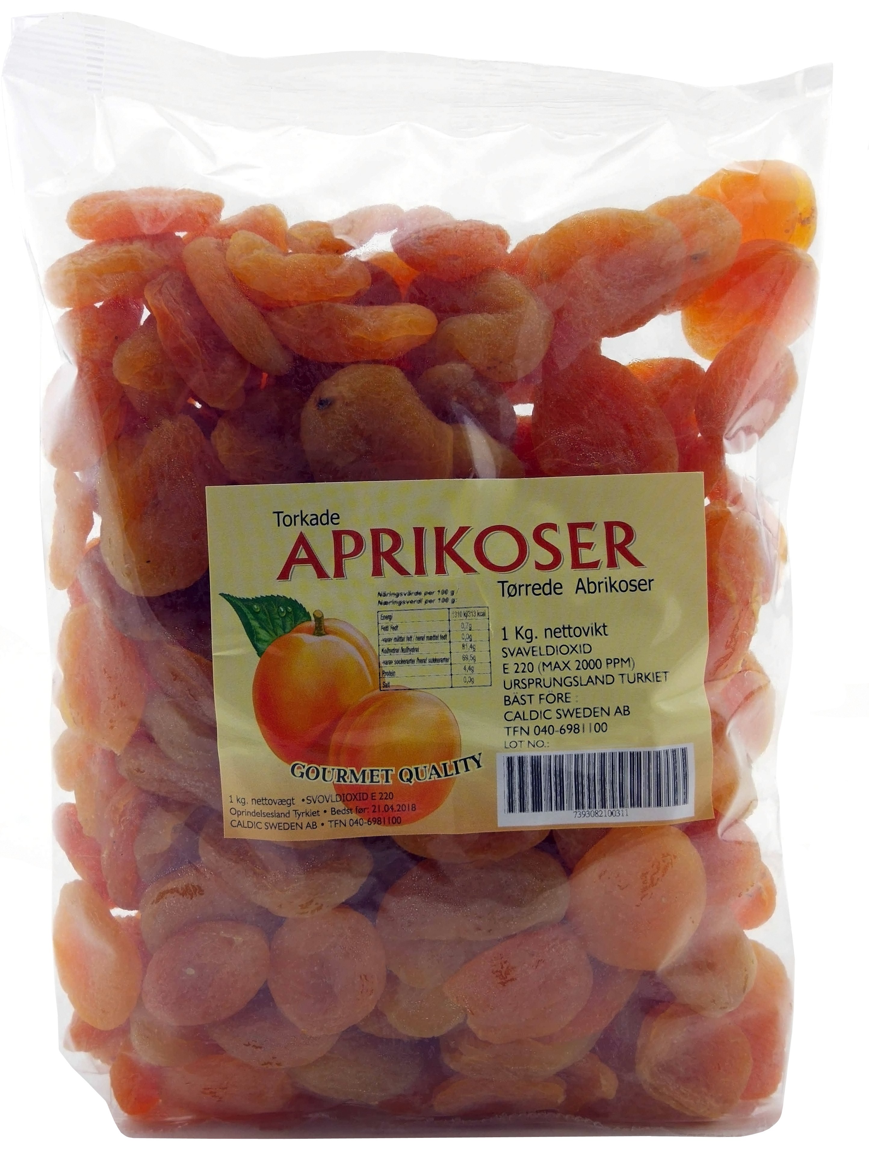 Aprikoser Torkade
