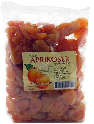 Aprikoser Torkade