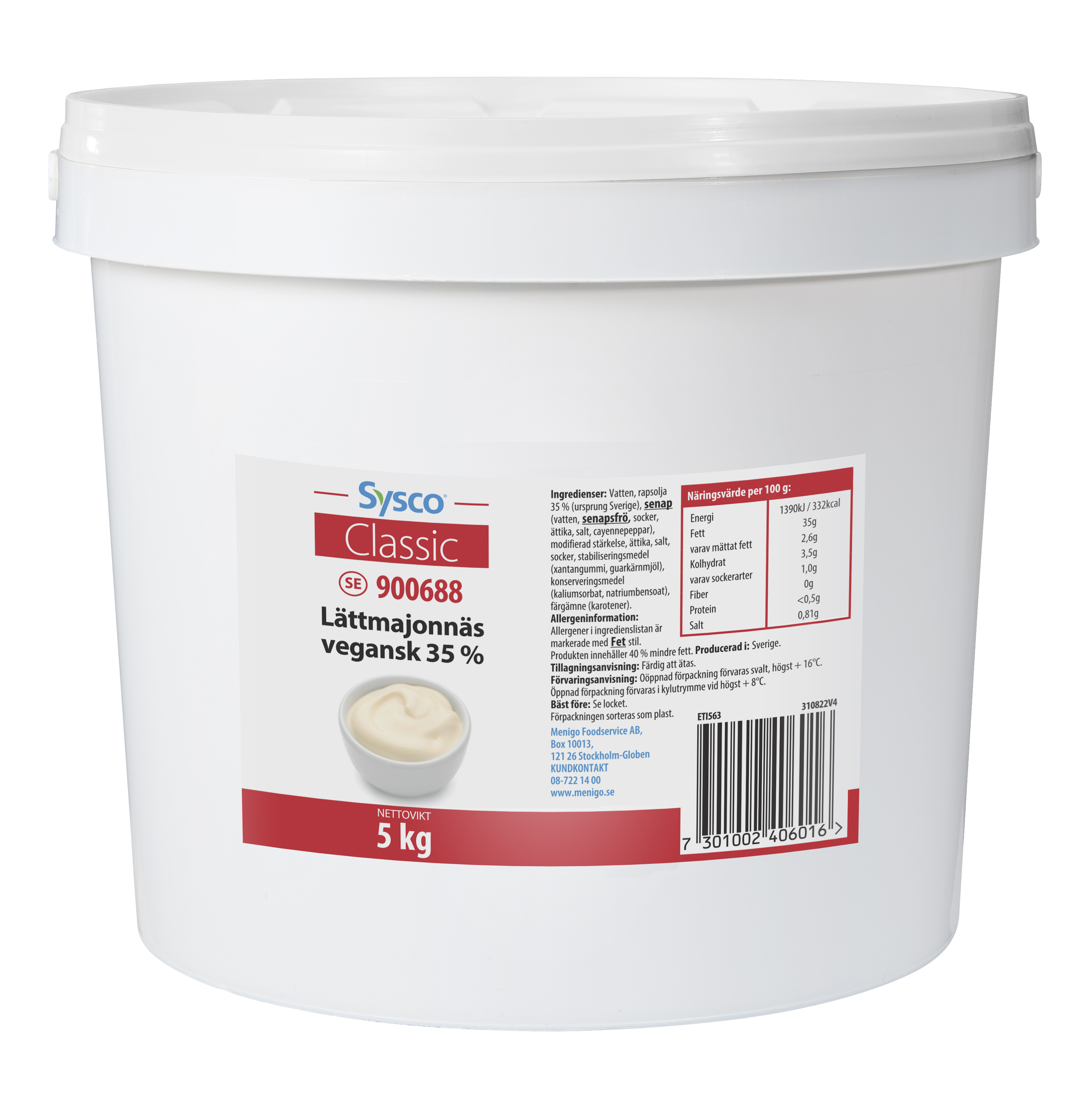 Lättmajonnäs 35% Vegansk