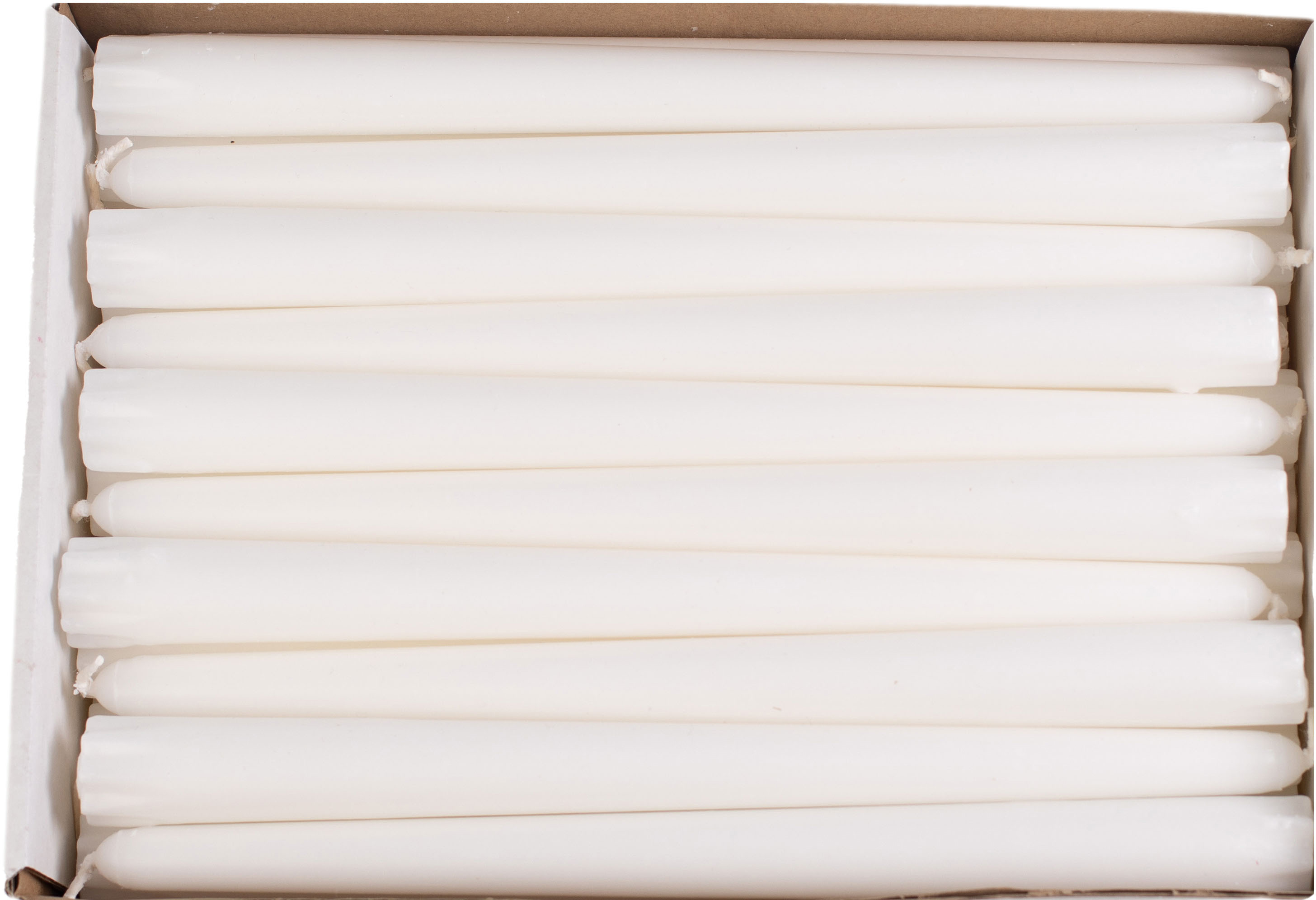 Antikljus Stearin 2,2x25cm Vit 50-pack
